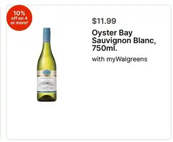 Walgreens Oyster Bay Sauvignon Blanc,. with offer