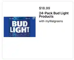 Walgreens 24-Pack Bud Light Products offer