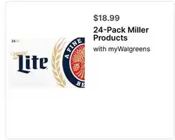 Walgreens 24-Pack Miller Products offer