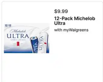 Walgreens 12-Pack Michelob Ultra offer