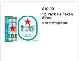 Walgreens 12-Pack Heineken Silver offer