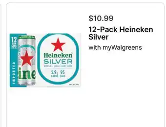 Walgreens 12-Pack Heineken Silver offer