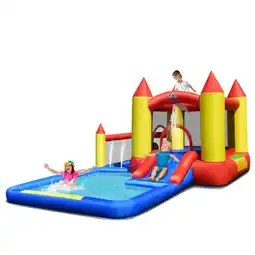 Walmart Aimee Lii Inflatable Water Slide with Slide and Jumping Area, Playhouse for Kids Outdoor offer