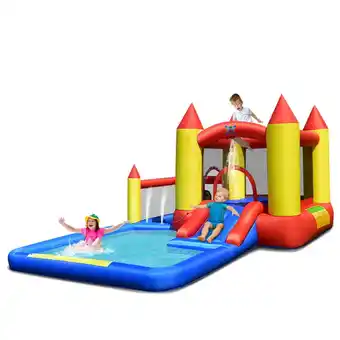 Walmart Aimee Lii Inflatable Water Slide with Slide and Jumping Area, Playhouse for Kids Outdoor offer