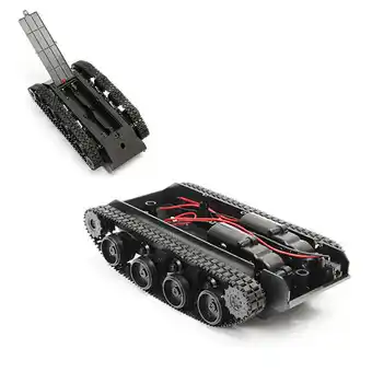 Walmart Smart Robot Tank Car Chassis Kit: Rubber Track Crawler For 130 Motor offer