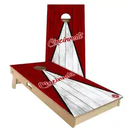 Walmart Skip's Garage Cincinnati Triangle Baseball Outdoor Cornhole Board Set NO Accessories All-Weather 2x4 offer