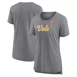 Walmart Women's Fanatics Gray Tennessee Volunteers Heritage Past Script Tri-Blend T-Shirt offer