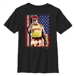 Walmart Boy's WWE Hulk Hogan American Flag Graphic T-Shirt offer