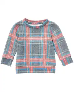 Walmart Sol Angeles girls Holiday Plaid Pullover, 3M offer