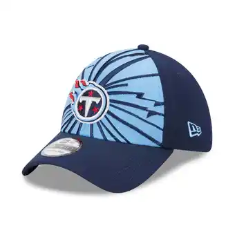 Walmart Men's New Era Light Blue/Navy Tennessee Titans Shattered 39THIRTY Flex Hat offer