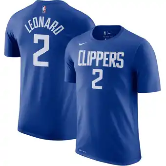 Walmart Men's Nike Kawhi Leonard Royal LA Clippers 2019/2020 Name & Number Performance T-Shirt offer