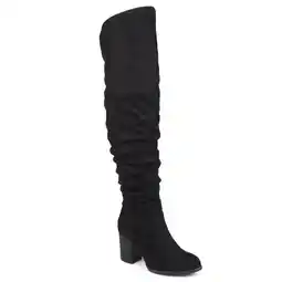 Walmart Journee Womens Kaison Stacked Heel Over The Knee Boots offer