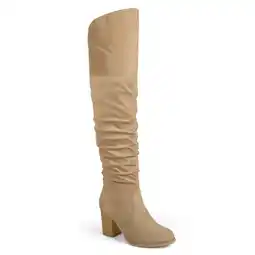 Walmart Journee Womens Kaison Stacked Heel Over The Knee Boots offer