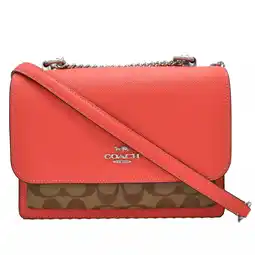 Walmart Coach Women's Klare Crossbody Khaki/Tangerine offer