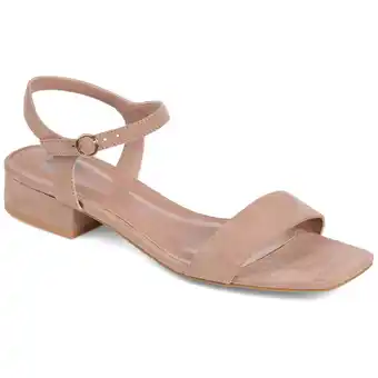 Walmart Journee Womens Beyla Open Square Toe Flat Sandals offer