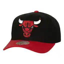 Walmart Men's Mitchell & Ness Black/Red Chicago Bulls Soul XL Logo Pro Crown Snapback Hat offer