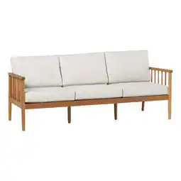 Walmart Pemberly Row Modern Outdoor Solid Wood Spindle Style Triple Lounge - Natural offer