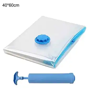 Walmart Thick Vacuum Compression Bag, Transparent Vacuum Bag Storage Bag, Hand Pump offer