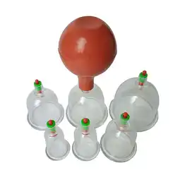 Walmart 6 Pc Cups with 1 PC Rubber Ball Biomagnetic Vacuum Chinese Body Cupping Home Cure Therapy Set offer