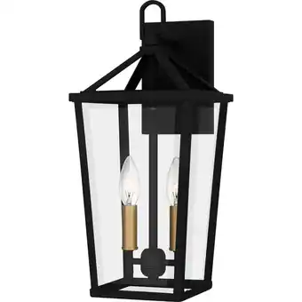 Walmart Quoizel Hul8407 Hull 2 Light 18 Tall Outdoor Wall Sconce - Black offer