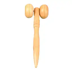 Walmart Wooden Face Mini Massager Hob Manual Rolling Beauty Assistant for Men Women Unisex offer