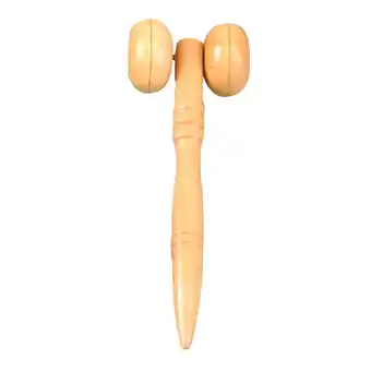 Walmart Wooden Face Mini Massager Hob Manual Rolling Beauty Assistant for Men Women Unisex offer