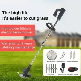 Walmart Lycxbfjia NEW Electric Weed Eater Lawn Edger Cordless Grass String Trimmer Cutter Tool offer