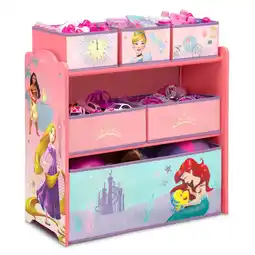 Walmart Disney Princess 6 Bin Design and Store Toy Organizer by Delta Children offer