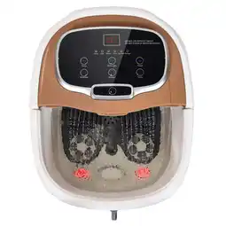 Walmart Spaco Portable All-In-One Heated Foot Bubble Spa Bath Motorized Massager-Coffee, Foot Massager offer