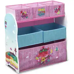 Walmart Trolls World Tour 6 Bin Design and Store Toy Organizer by Delta Children, Greenguard Gold Certified offer