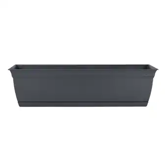 Walmart The HC Companies 24 Inch Eclipse Window Flower Box with Removable Saucer, Gray offer