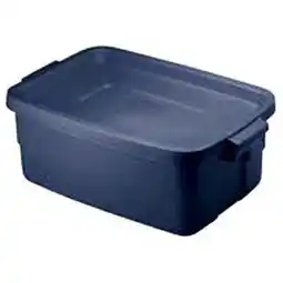 Walmart 3 gal Roughneck Storage Tote, Dark Indigo Metallic offer