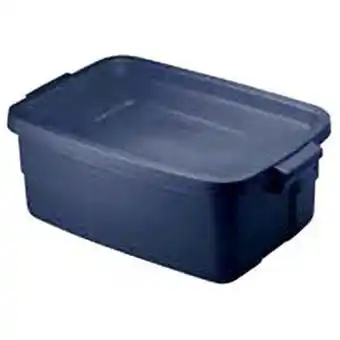 Walmart 3 gal Roughneck Storage Tote, Dark Indigo Metallic offer