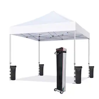 Walmart Eurmax Canopy 8' x 8' White Pop-up and Instant Outdoor Canopy offer