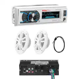 Walmart Boss Audio MCK632WB.6 Marine Stereo 6.5 Speaker Kit - White [MCK632WB.6] offer