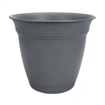 Walmart HC Companies ECA12000 12 In Eclipse Planter w/ Attached Saucer, Warm Gray offer