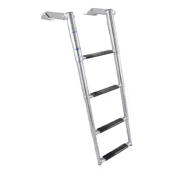 Walmart White Water Marine B00351BBD 304 SS Fold Out Telescoping Over Platform Ladder, 4 Step, 8.25 Link offer