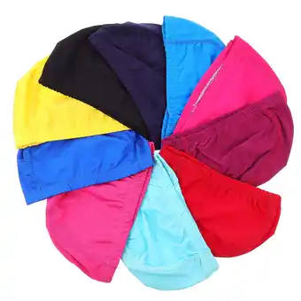 Walmart Himition 10Pcs Elastic Swimming Hat Adult Swim Caps Swimming Equipment Breathable Swim Hats offer