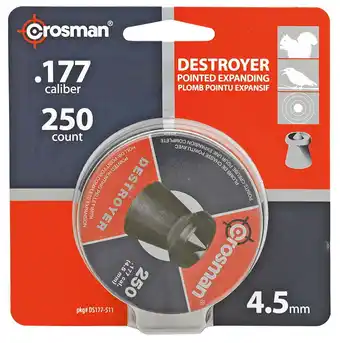 Walmart Crosman Pointed/Dish Pellets 250 ct DS177 offer