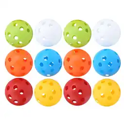 Walmart 72 Hollow Golf Practice Balls - 26 Holes Design for Airflow, Ideal for Swing Training offer