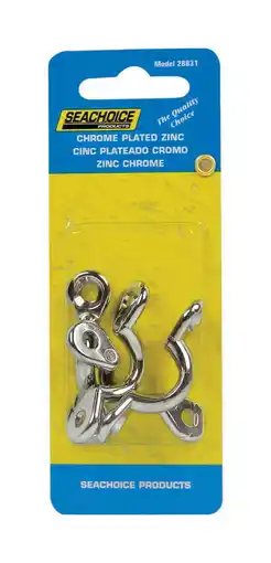 Walmart Seachoice Multi-Purpose Chrome-Plated Zinc 3/8 In. Eye Straps, Set of 4 offer