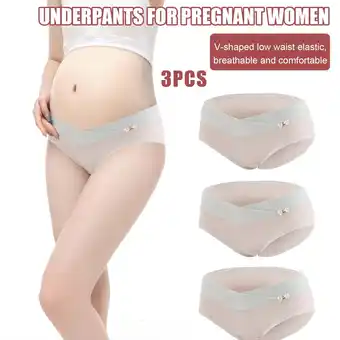 Walmart TUWABEII Women's Maternity Underwear,Women's Low Waist Non-marking Pure Color Underwear offer