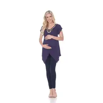 Walmart White Mark Women's Maternity Embellished Tunic Top offer