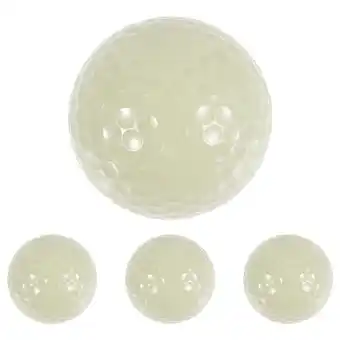 Walmart Himition 4pcs Glow In The Dark Golf Balls Reusable Golf Training Balls Smooth Fluorescent Golf Balls offer