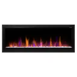 Walmart Dimplex Multi-Fire Slim 50 inch Wall Mount Electric Fireplace - Black offer