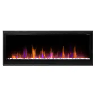 Walmart Dimplex Multi-Fire Slim 50 inch Wall Mount Electric Fireplace - Black offer