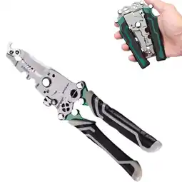 Walmart 18 in 1 Multifunctional Foldable Wire Stripper Crimper Cable Cutter Pliers--- O5U8 offer