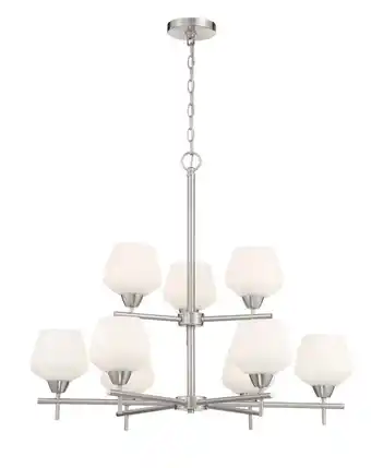 Walmart 9 Light Chandelier-Brushed Nickel Finish -Traditional Installation Minka Lavery 2179-84 offer