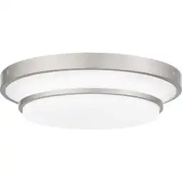 Walmart Quoizel Cwl1615 Cromwell 15 Wide Led Flush Mount Ceiling Fixture - Nickel offer