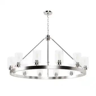 Walmart Hunter Fans - Hartland - 12 Light Chandelier-25.5 Inches Tall and 44 Inches offer